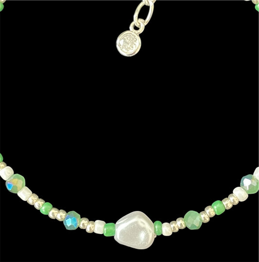Faux pearl bracelet